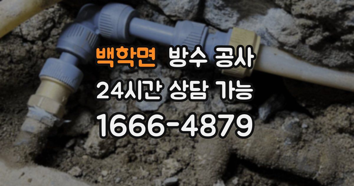 백학면 누수탐지