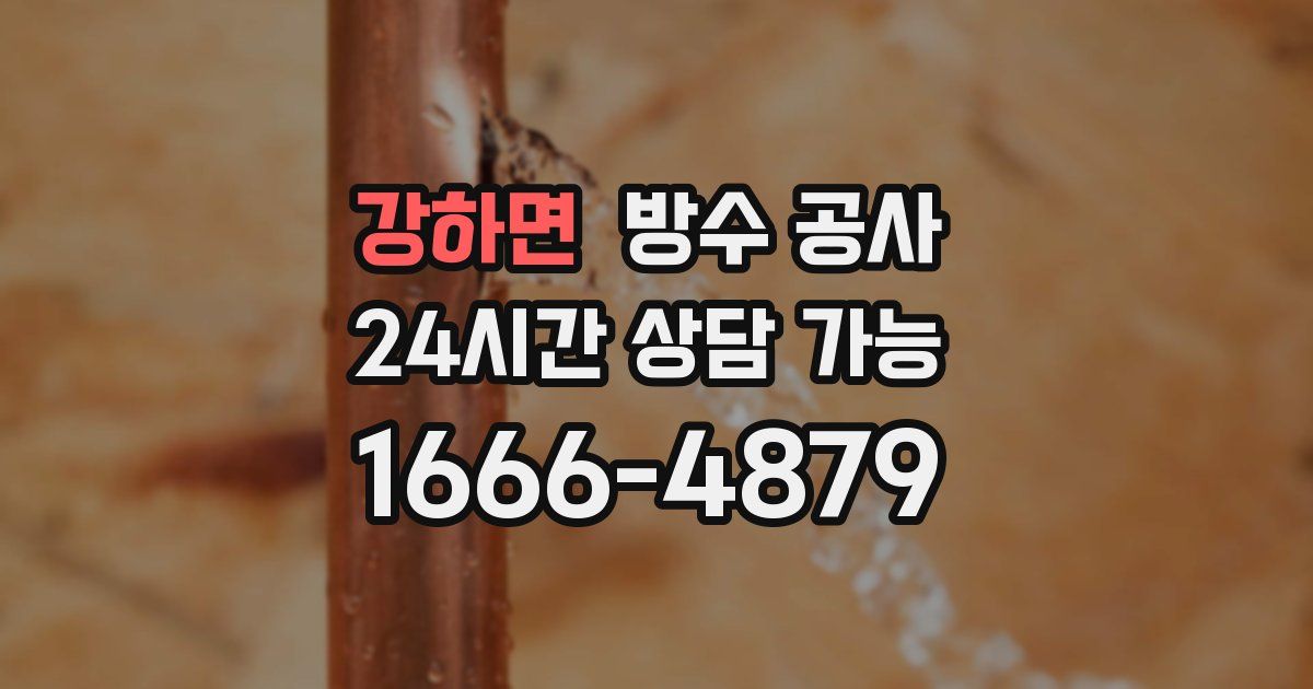 강하면 누수탐지