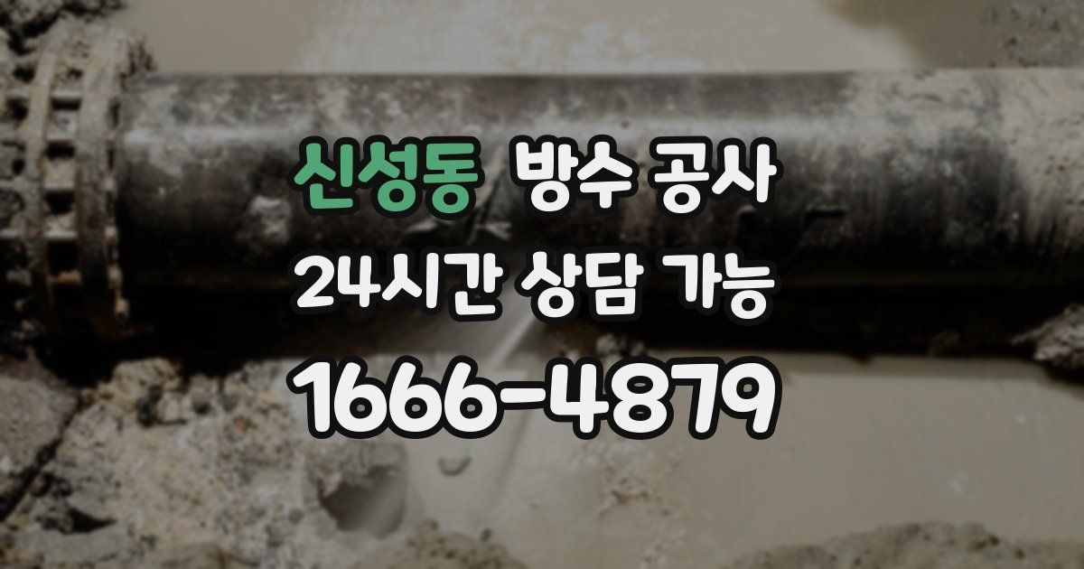 신성동 누수탐지