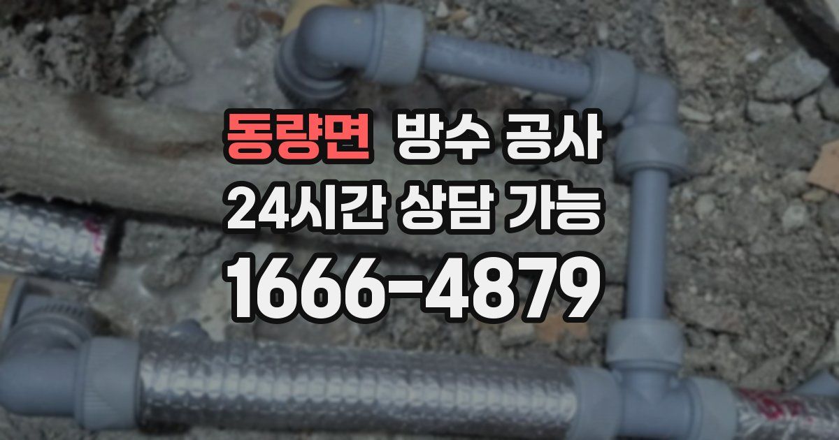 동량면 누수탐지