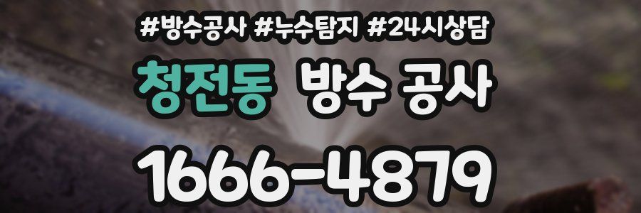 청전동 방수 공사