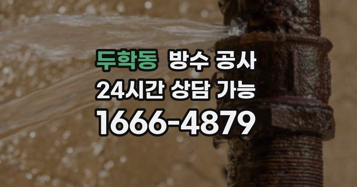 두학동 누수탐지