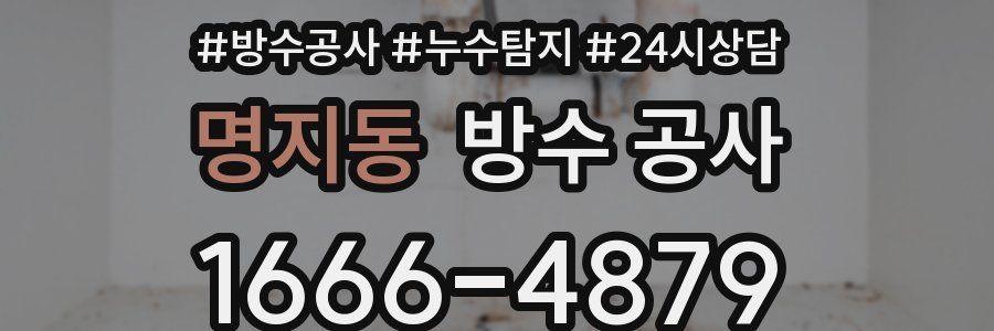 명지동 방수 공사