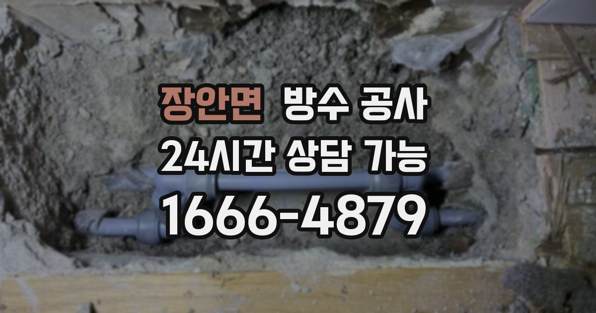 장안면 누수탐지