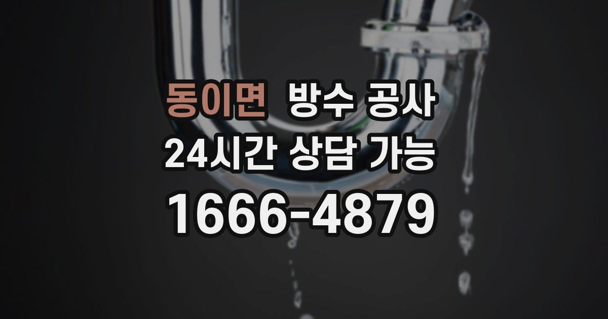 동이면 누수탐지