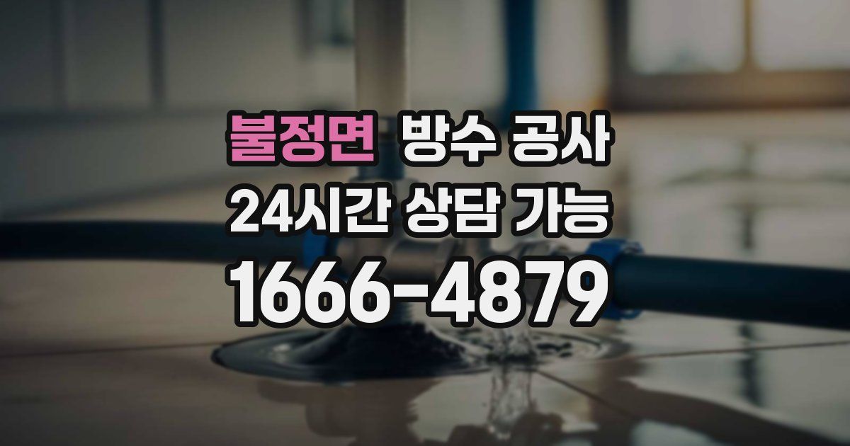 불정면 누수탐지