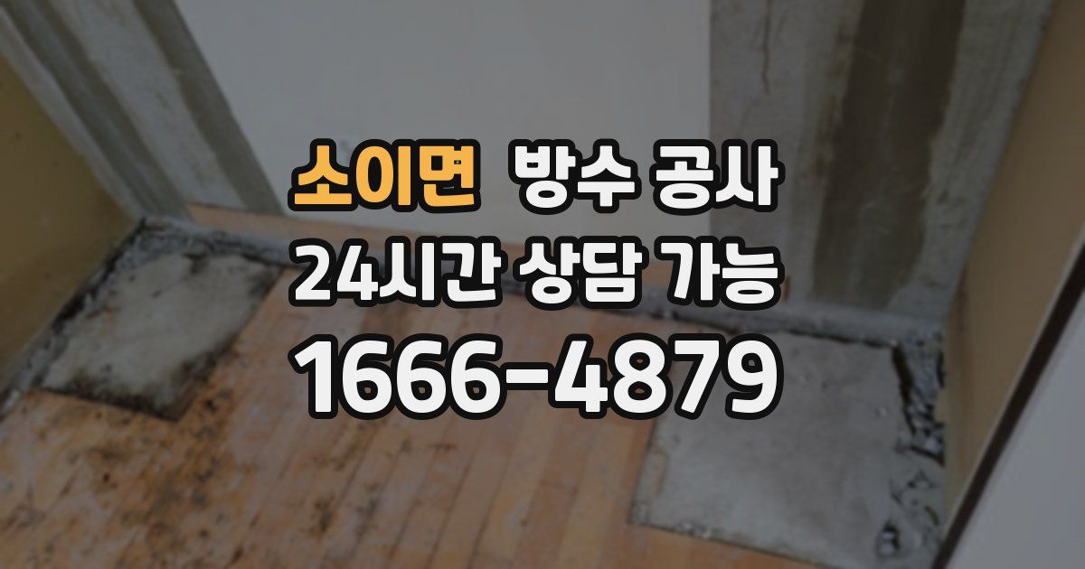 소이면 누수탐지