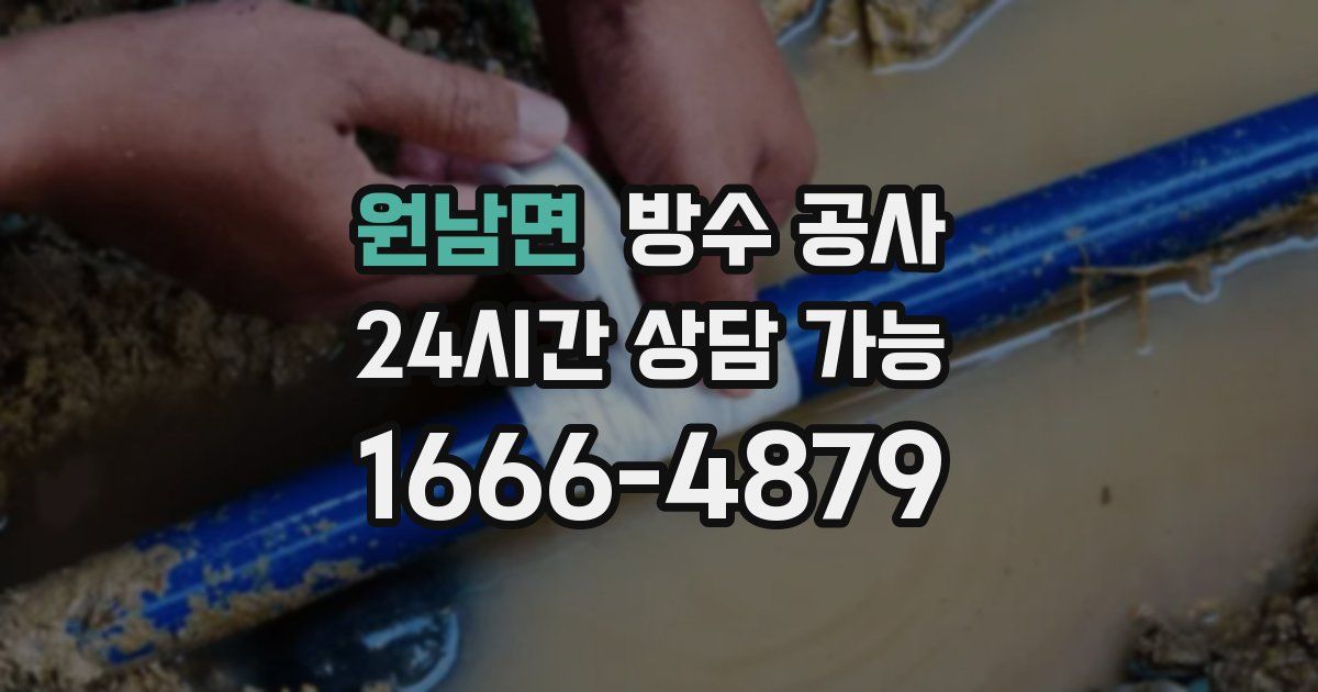 원남면 누수탐지