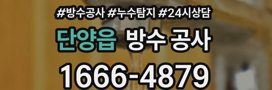 단양읍 방수 공사