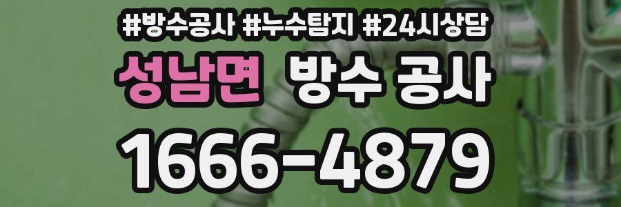 성남면 방수 공사