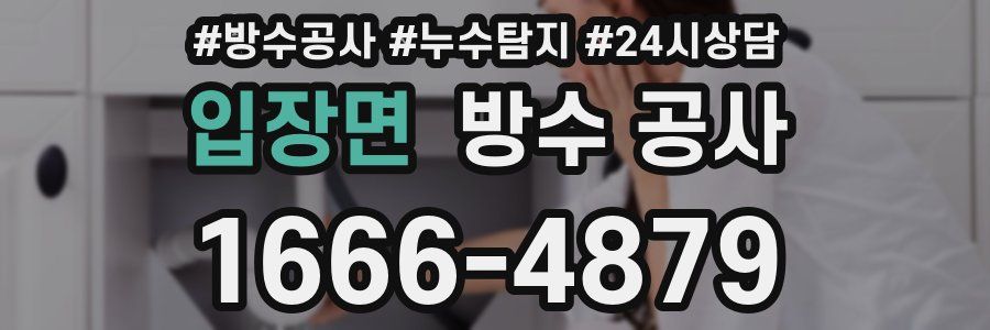 입장면 방수 공사