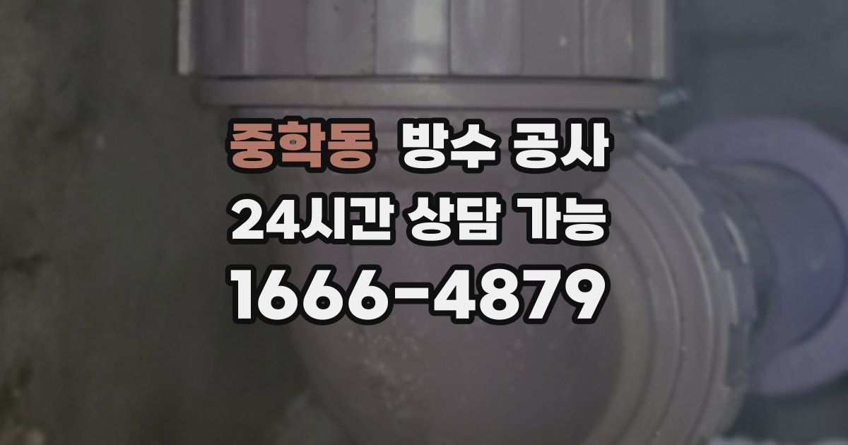 중학동 누수탐지