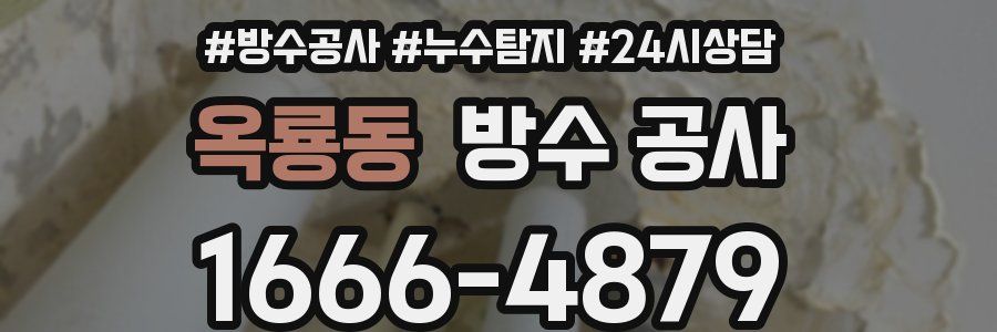 옥룡동 방수 공사