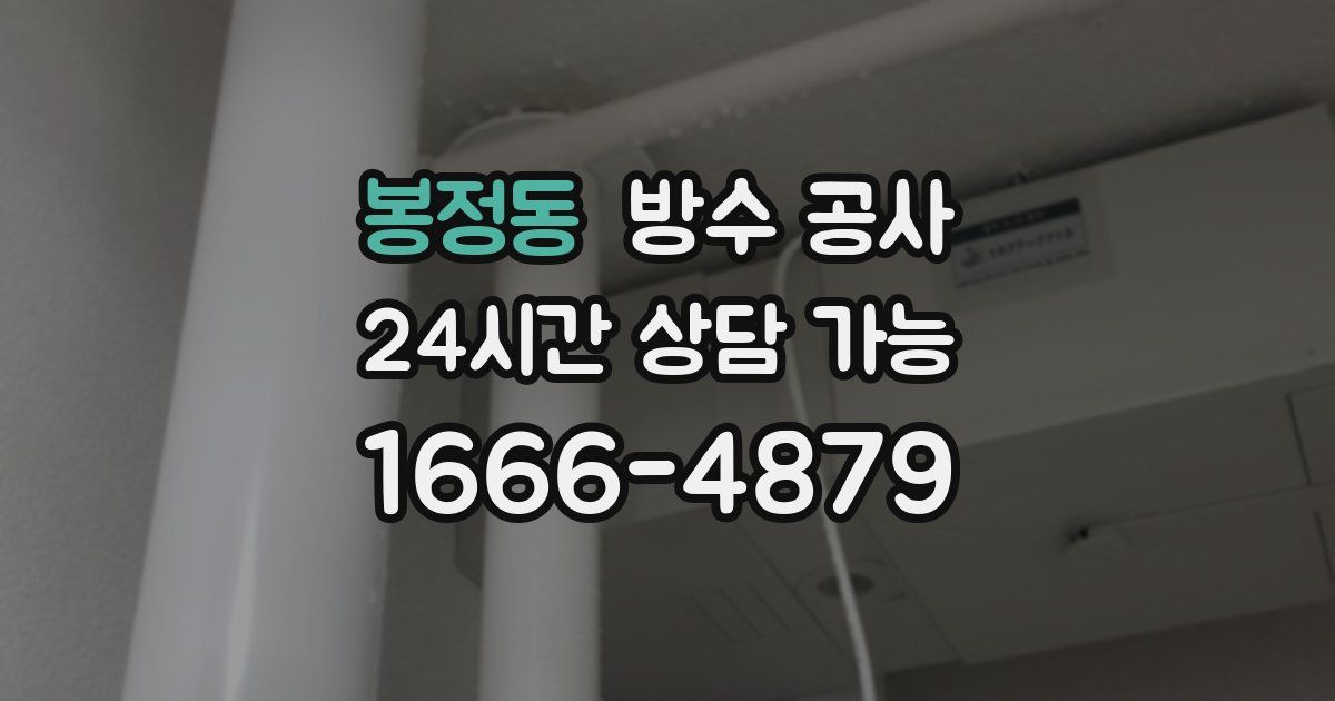 봉정동 누수탐지