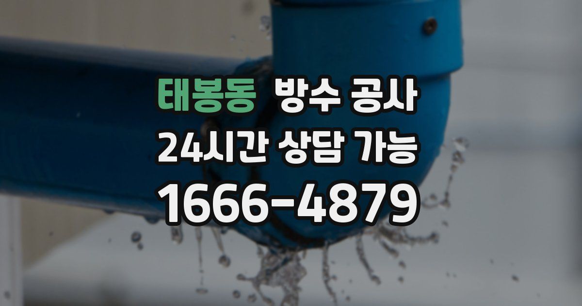 태봉동 누수탐지