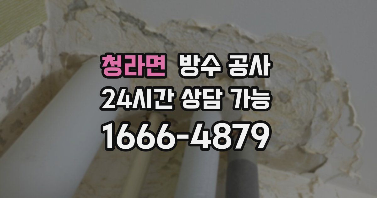 청라면 누수탐지