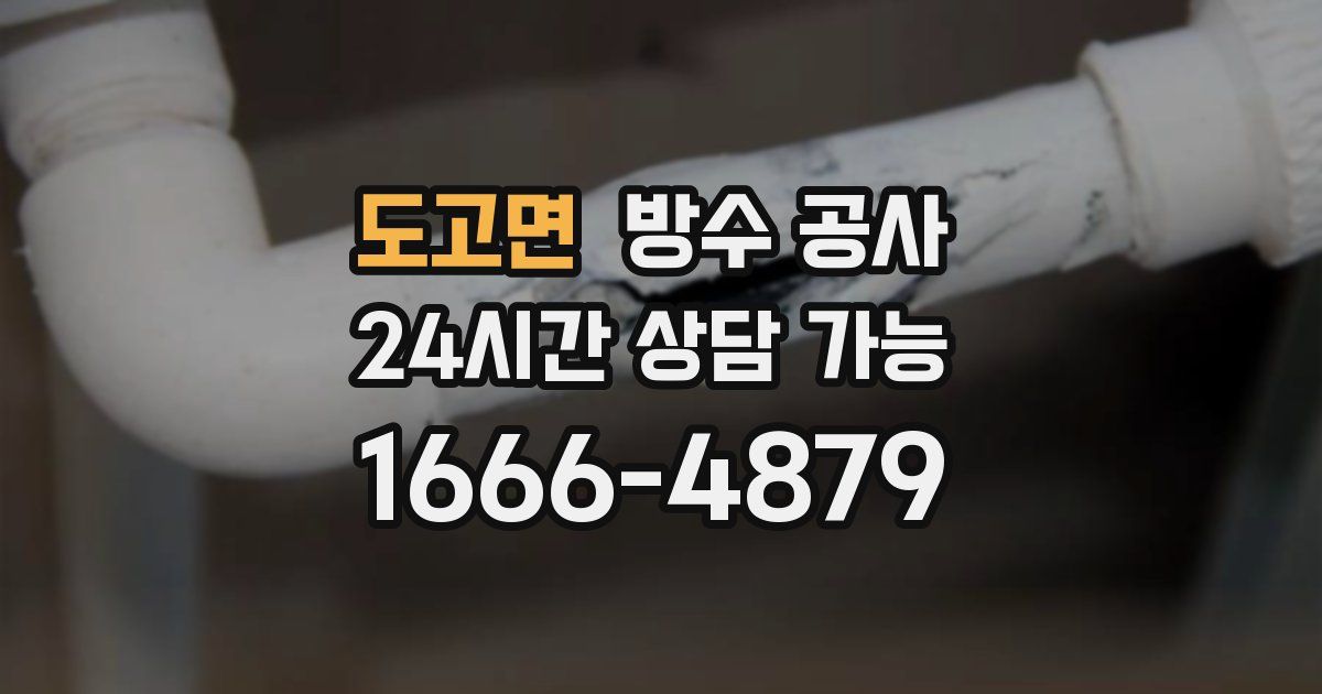 도고면 누수탐지