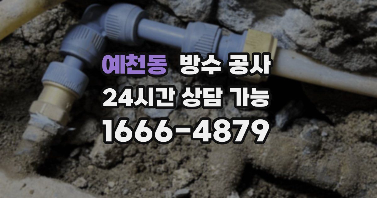 예천동 누수탐지