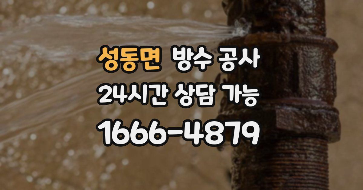 성동면 누수탐지