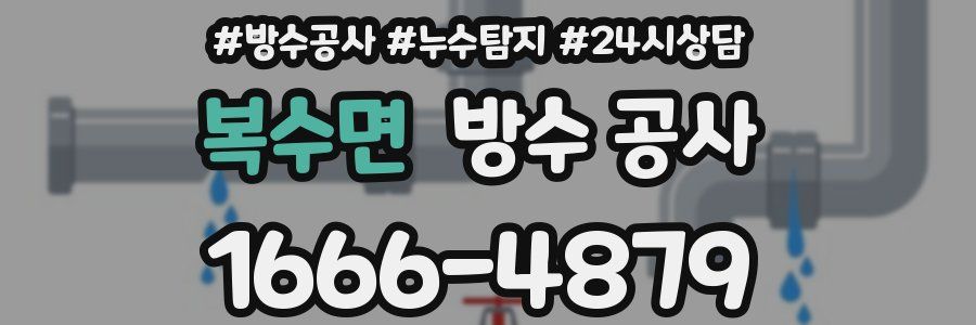 복수면 방수 공사