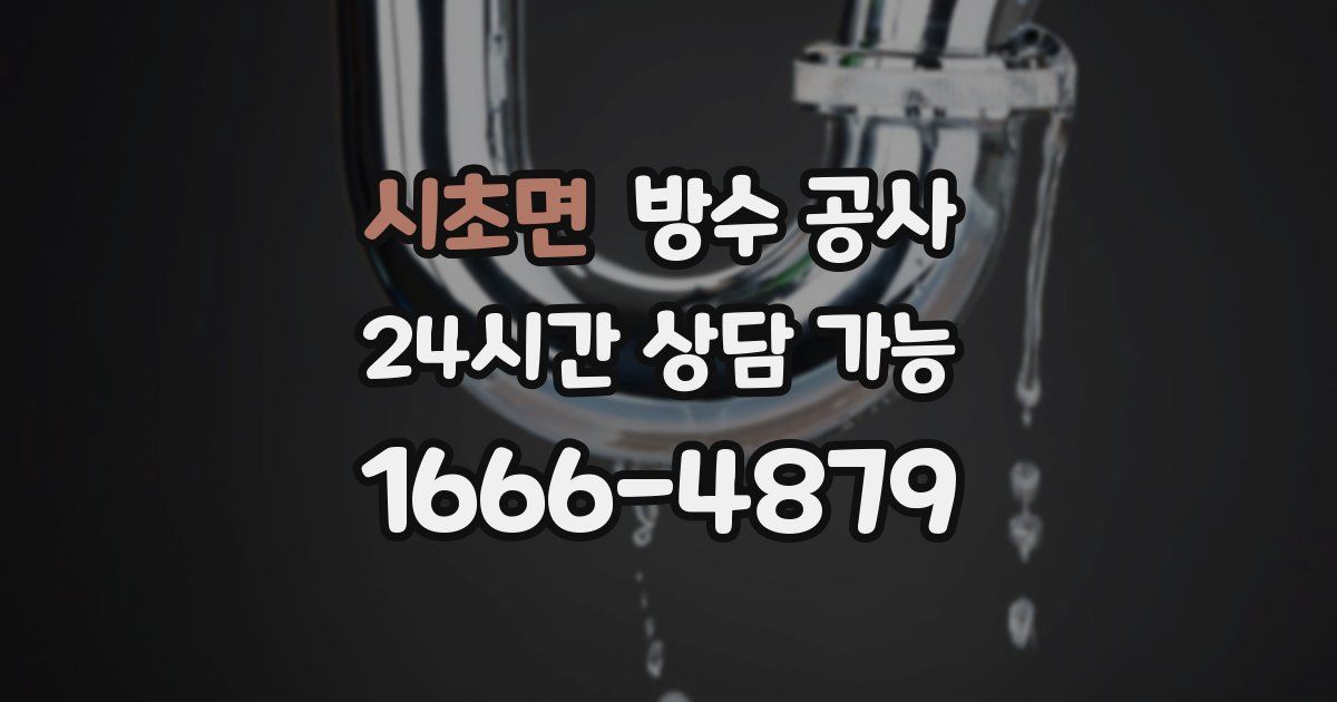 시초면 누수탐지