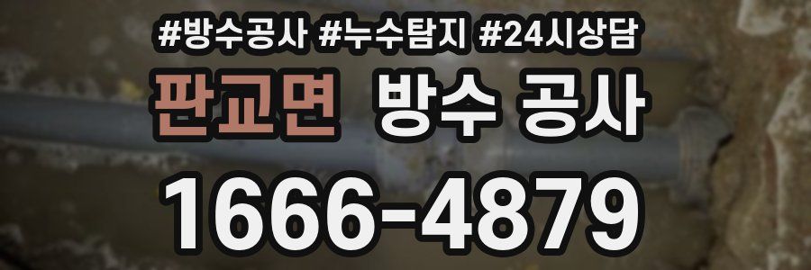 판교면 방수 공사