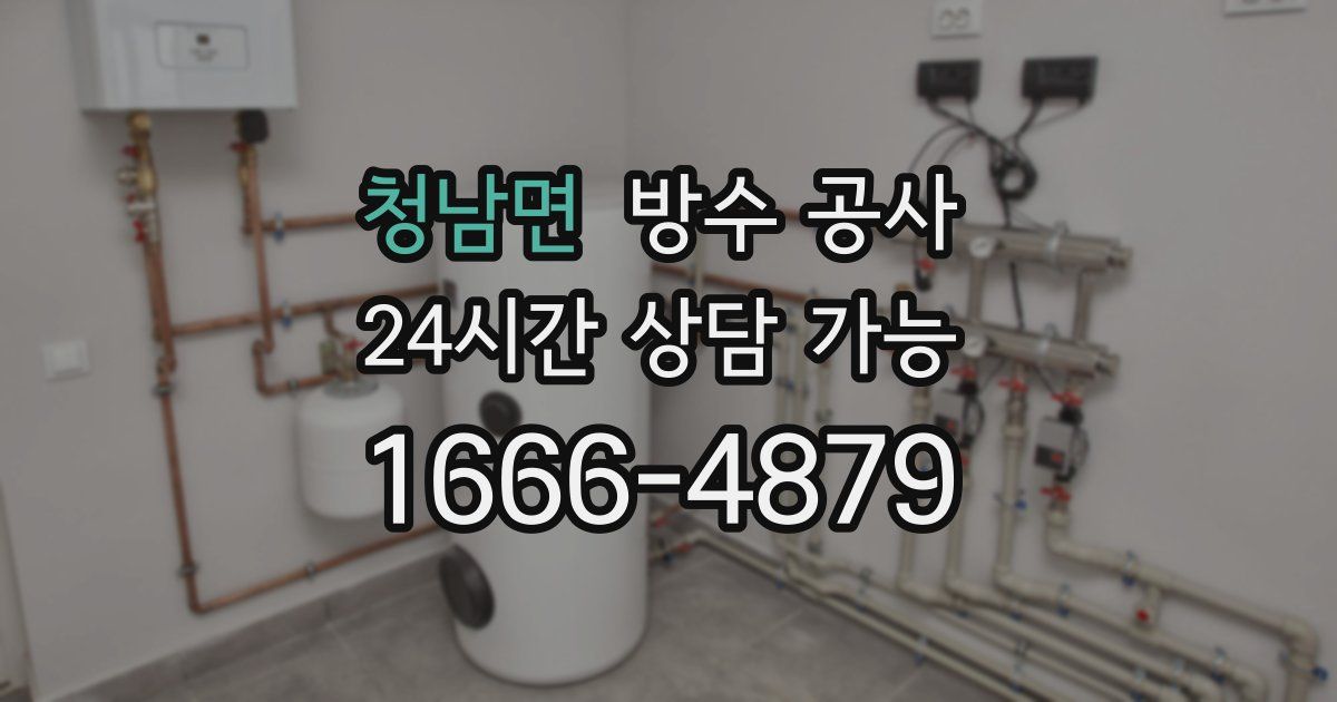 청남면 누수탐지