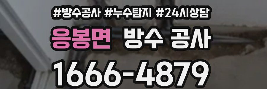 응봉면 방수 공사