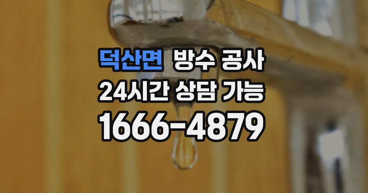 덕산면 누수탐지