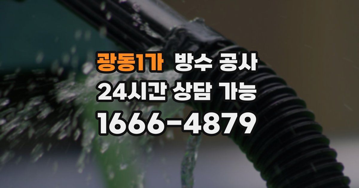 광동1가 누수탐지