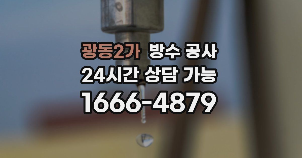 광동2가 누수탐지