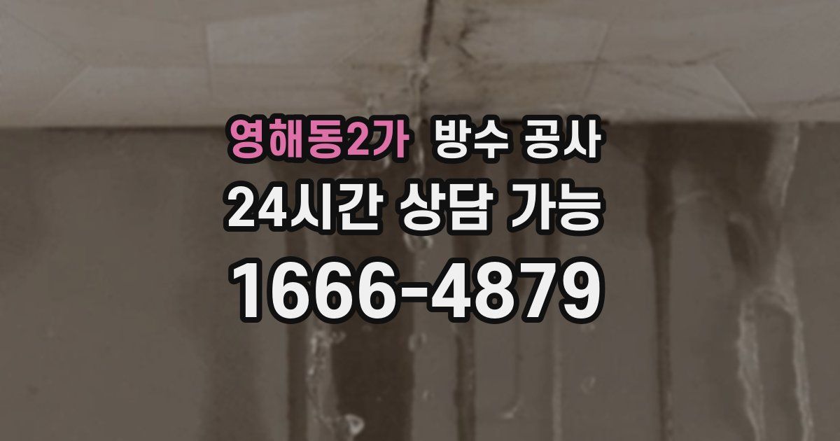 영해동2가 누수탐지