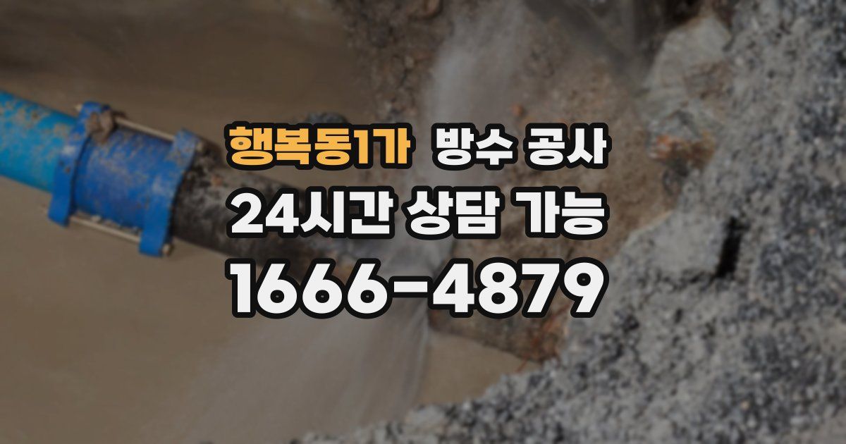 행복동1가 누수탐지