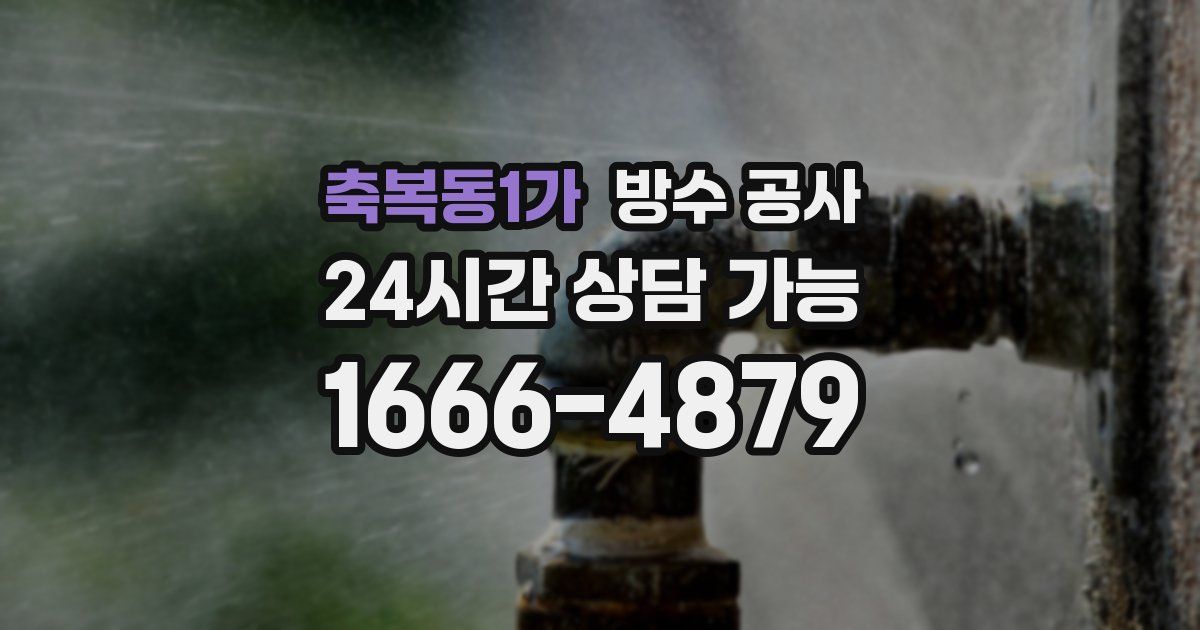 축복동1가 누수탐지