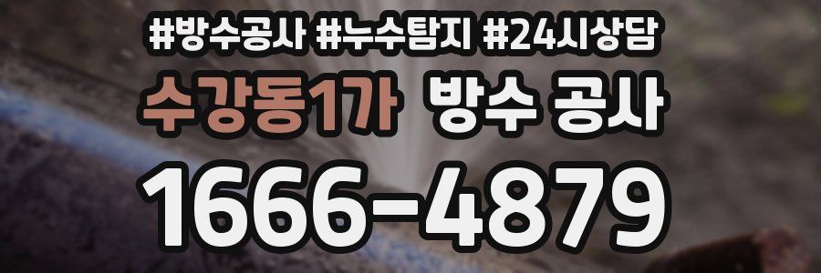 수강동1가 방수 공사