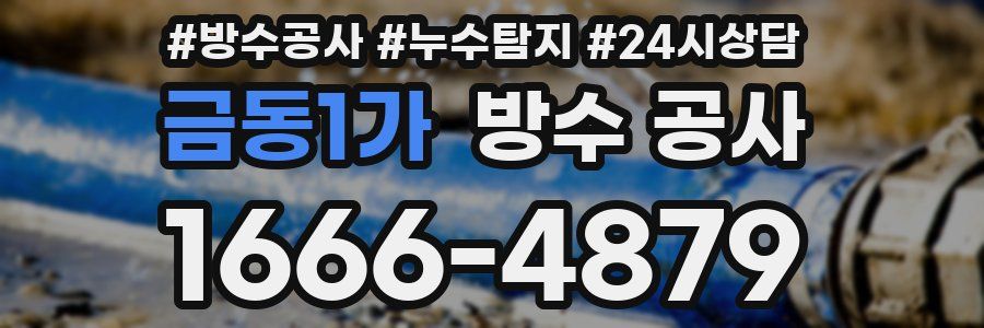 금동1가 방수 공사