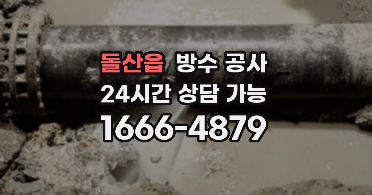 돌산읍 누수탐지