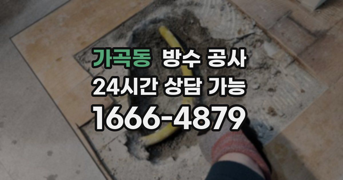 가곡동 누수탐지