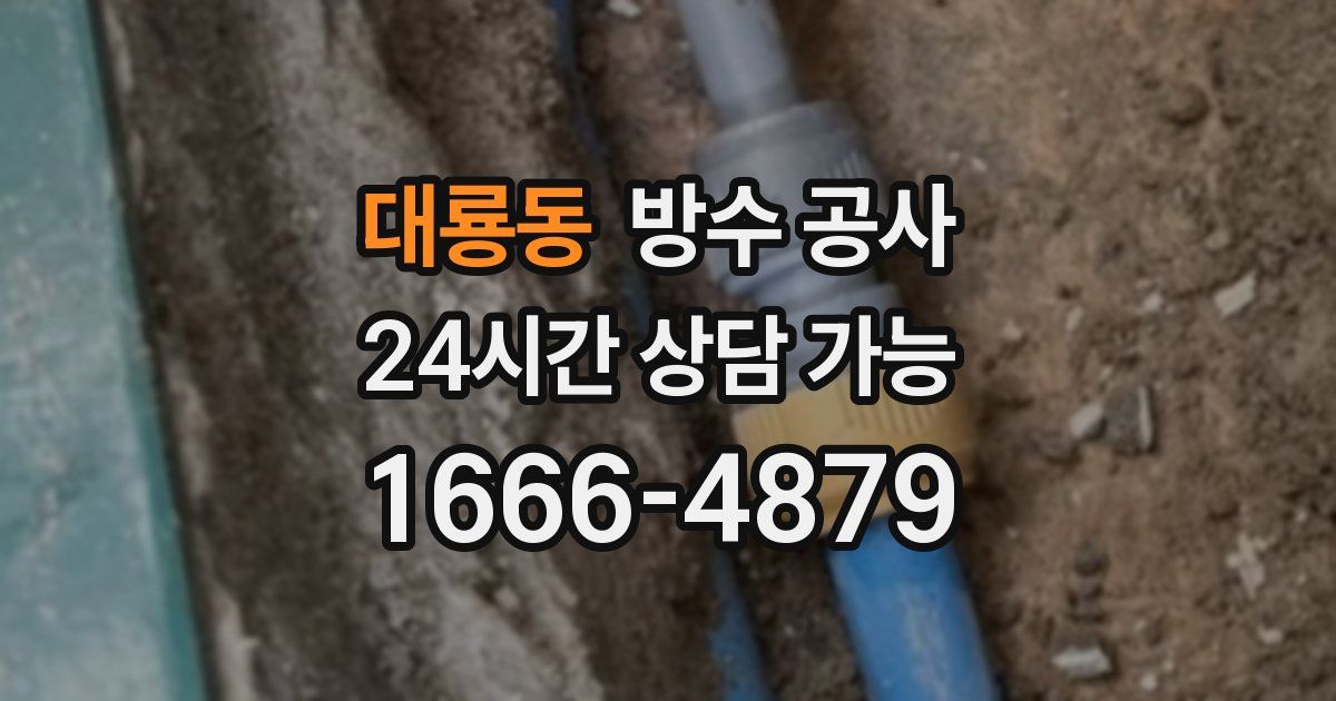 대룡동 누수탐지