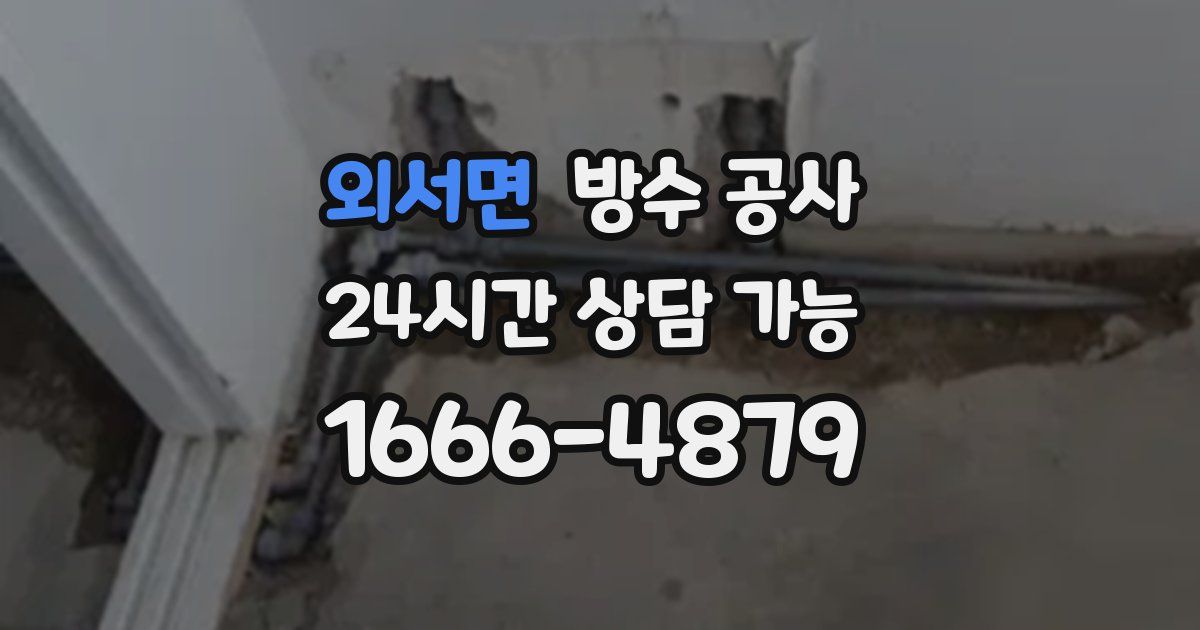 외서면 누수탐지