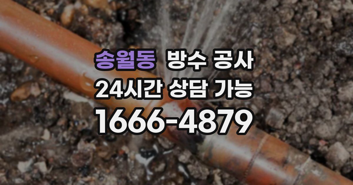 송월동 누수탐지