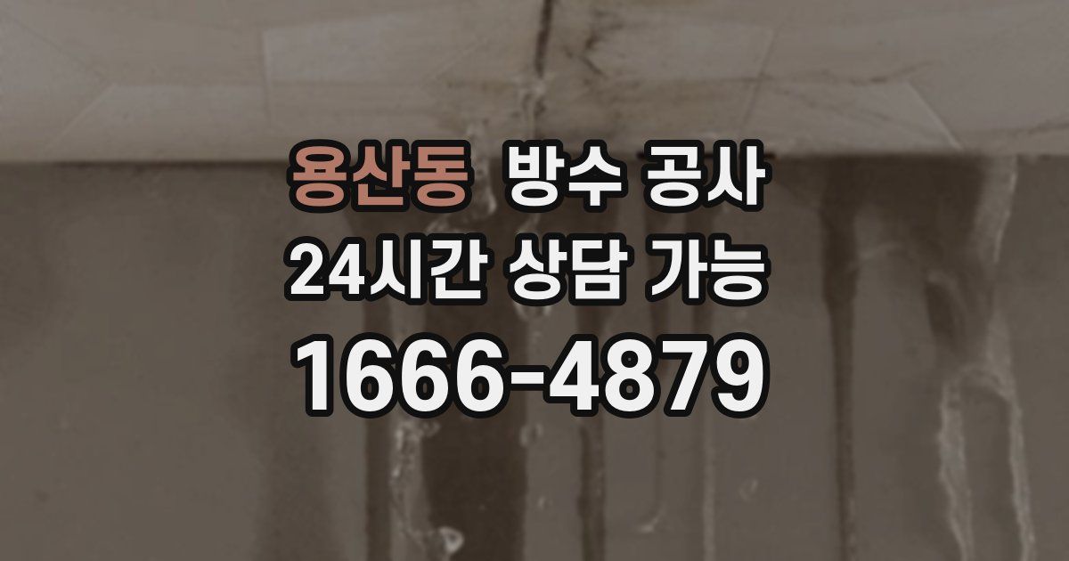 용산동 누수탐지