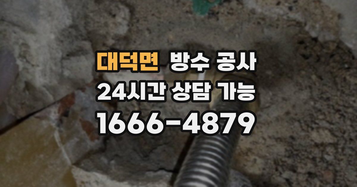 대덕면 누수탐지