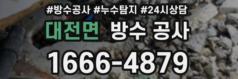 대전면 방수 공사