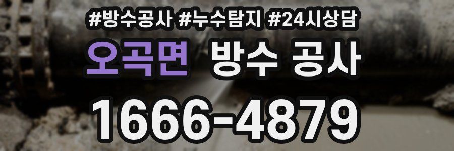 오곡면 방수 공사