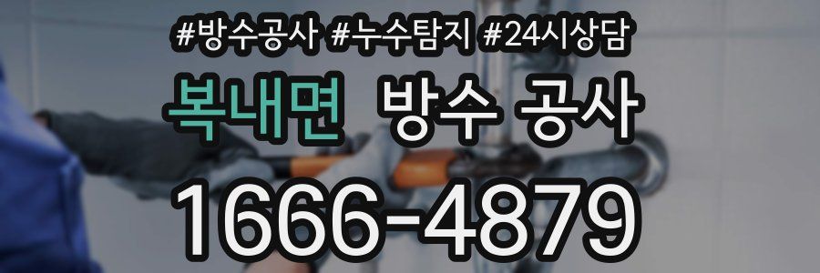 복내면 방수 공사