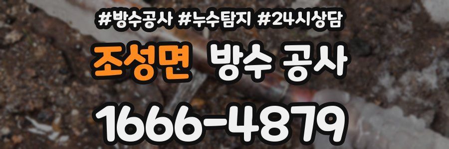 조성면 방수 공사