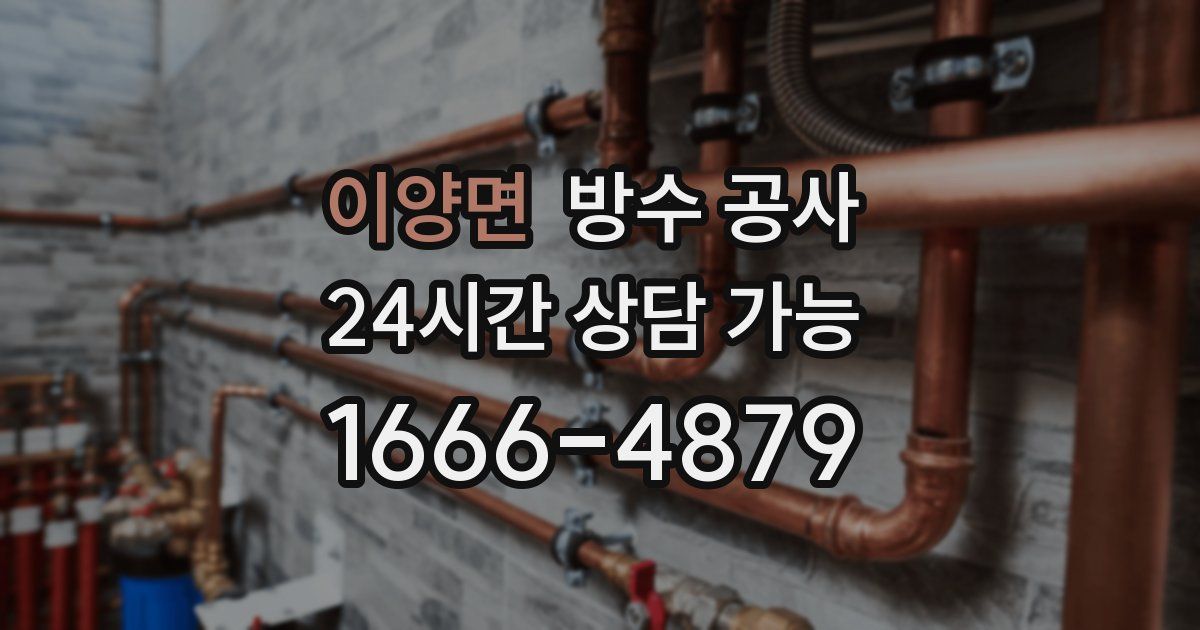 이양면 누수탐지