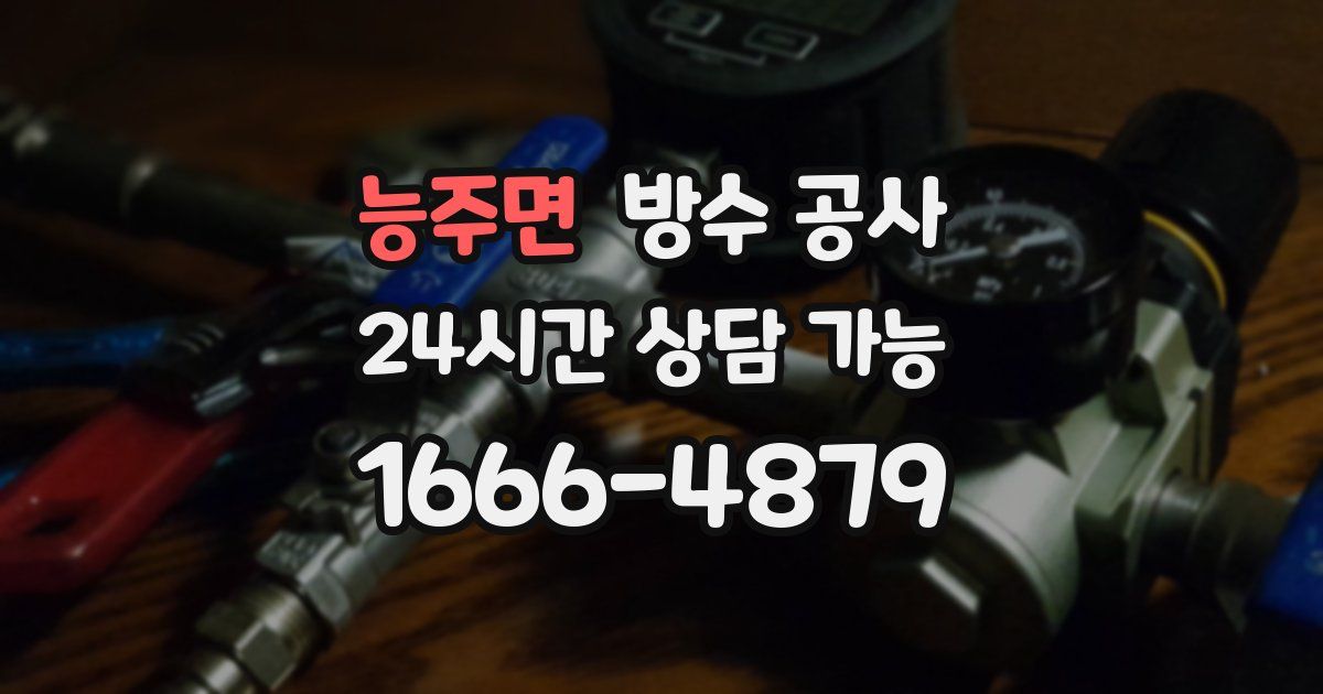 능주면 누수탐지