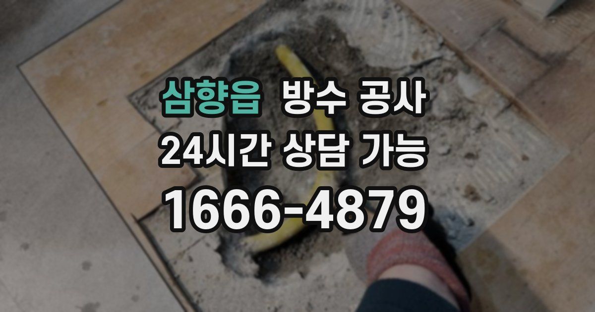 삼향읍 누수탐지